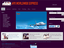 Tablet Screenshot of airparcel-express.com